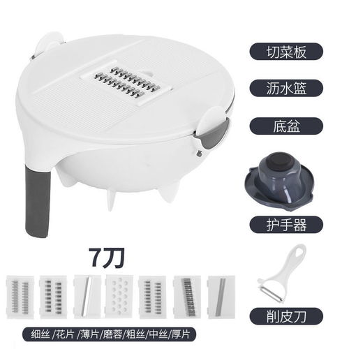 多功能切菜神器厨房用品土豆丝切丝器家用刨丝擦丝器切片器沥水篮
